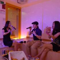 Sing karaoke with your new friends!