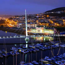 Swansea Marina by night