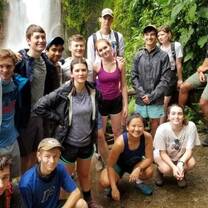 We hiked to this beautiful waterfall at Rio Celeste