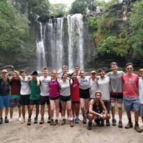 Our group at a nearby waterfall