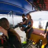 Heading out for a boat dive 