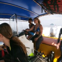 Heading out for a boat dive 