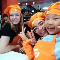 Teaching our students how to order meals in English!