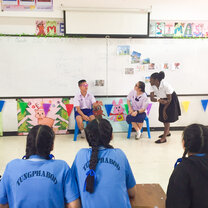 Teaching demo at government school