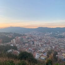 View of the city from the top of Bunker del Carmel.