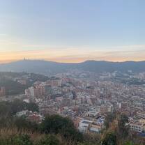 View of the city from the top of Bunker del Carmel.