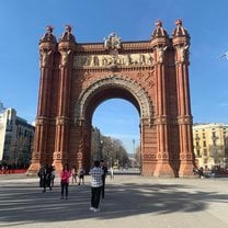 The Arc de Triomf.