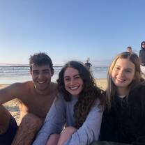 A beautiful sunny day on the beach in Tel Aviv