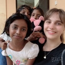 Some of girls at the orphanage 
