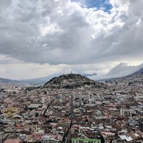 The view of the south of the city from the top of the Basilica church.