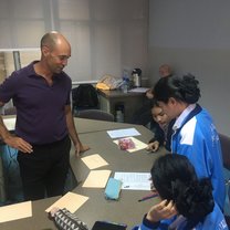 Working with a student