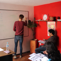 Teaching English in the Classroom at the Office (Villaflora)