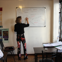 Teaching English in the Classroom at the Office (Villaflora)