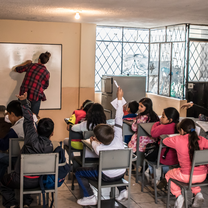 Teaching English in the Classroom at the Office (Villaflora)