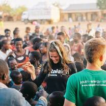 Dancing with locals
