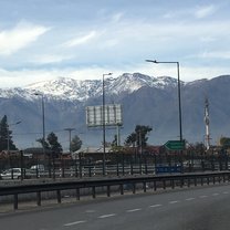 Views of the Andes from my walk to the metro