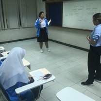 A student presenting to my class
