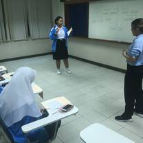 A student presenting to my class