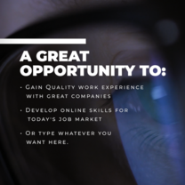 A great opportunity to
