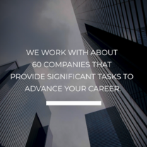 We work with..