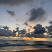 Sunset from turtle release Sunset