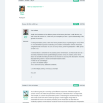 Online discussion forum in online TESOL course