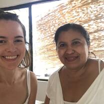 My teacher and I after class.