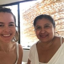My teacher and I after class.