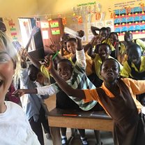 One of my last days in the school.