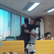 With my best friend from the office