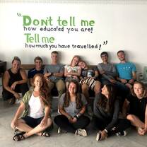 Our group at El Machico Hostel in Panama City.