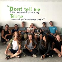 Our group at El Machico Hostel in Panama City. Our group at El Machico Hostel in Panama City.