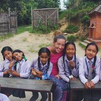 participant with school girls