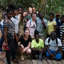 Some fellow TBB students and our friends from the local community where we lived in Ghana.