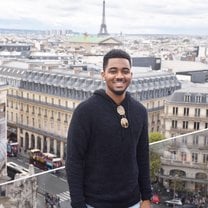 My favorite pictire from abroad is this one in Parish with the Eiffel tower in the background