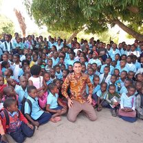 My dear kids This picture was taken in Chibutuine School last day of class