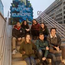 Fall students in Brussels
