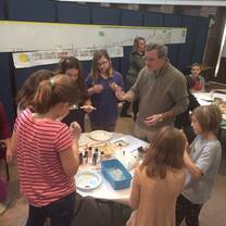 A Christmas workshop with a number of Montessori students, IN - USA.