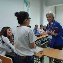 Teaching at Shaanxi Youth Vocational College