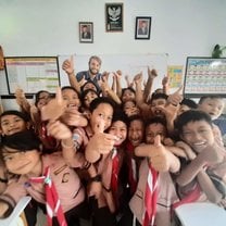 The kids in Kuta were enthusiastic!