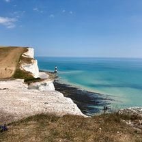 Hike along the Seven Sisters cliff.