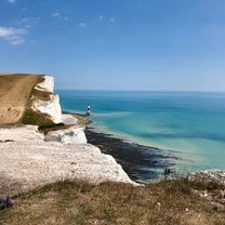 Hike along the Seven Sisters cliff.