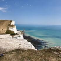 Hike along the Seven Sisters cliff.