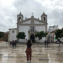 My friends and I sightseeing in Lagos, Portugal.