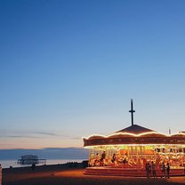 A carousel at Brighton Beach