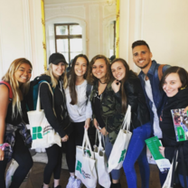 Students at orientation