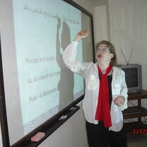 Elementary level Arabic course with Dr. Annie Higgins, professor of Abbassid Literature.