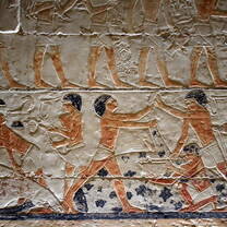 Tell el Amarna tombs of middle class ancient Egyptians in Menia.