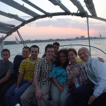 A Nile boat ride in Maadi south of Cairo area.