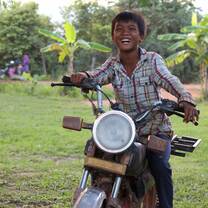 Student on moto